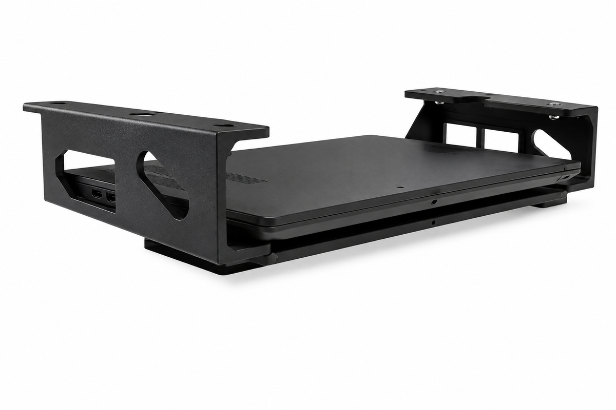 Supporto Universale per Laptop Sotto Scrivania | Porta Notebook Salvaspazio | Under Desk Laptop Mount | Staffa per PC Portatile