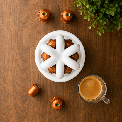 Porta Capsule Nespresso Original Verticale | Organizer Salvaspazio da Tavolo | Supporto Capsule Caffè Stampato in 3D | Coffee Pod Holder