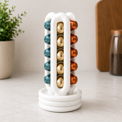 Porta Capsule Nespresso Original Verticale | Organizer Salvaspazio da Tavolo | Supporto Capsule Caffè Stampato in 3D | Coffee Pod Holder