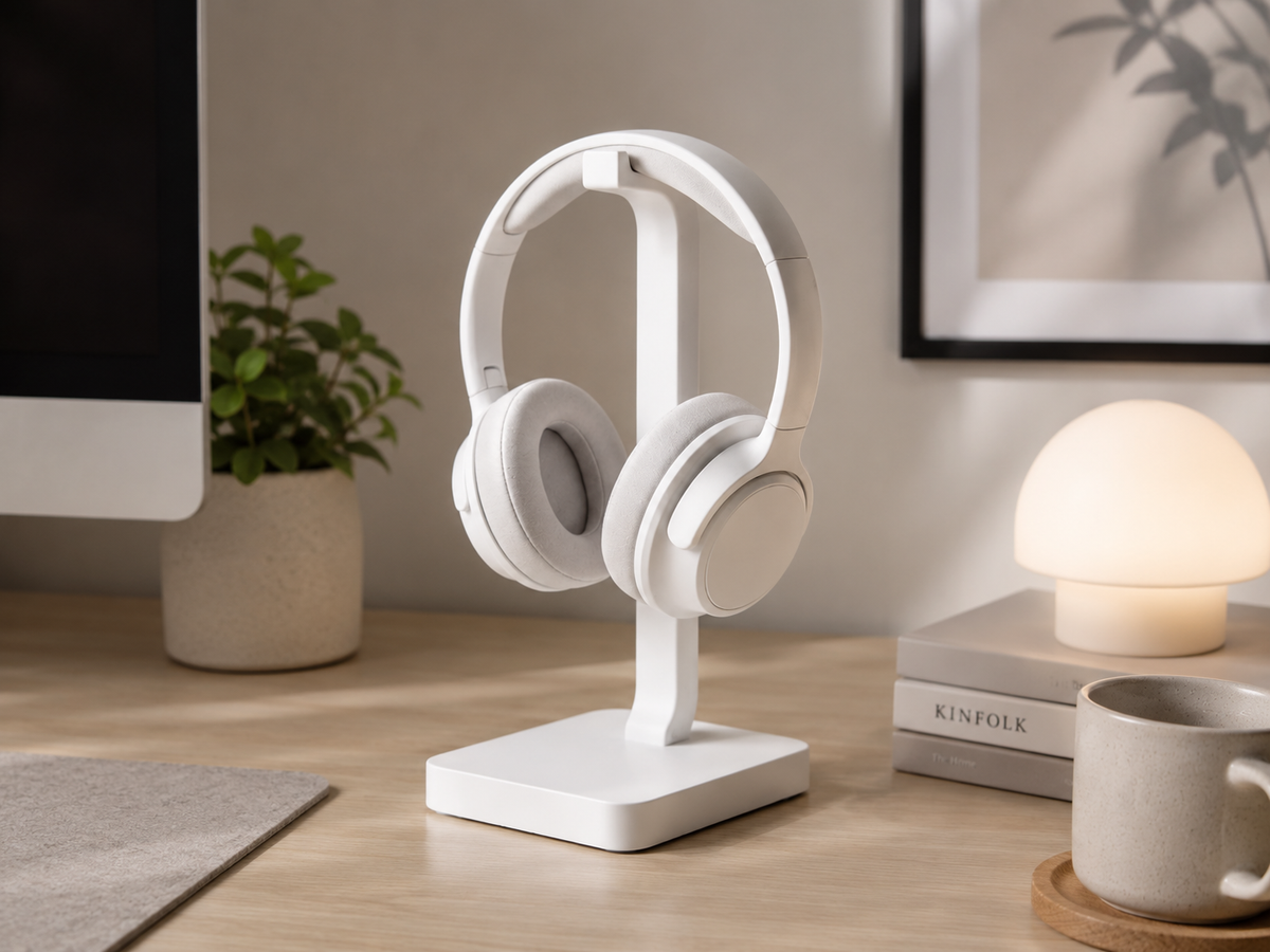 Supporto Cuffie da Scrivania Minimalista | Headphone Stand | Accessorio Gaming e Ufficio Moderno