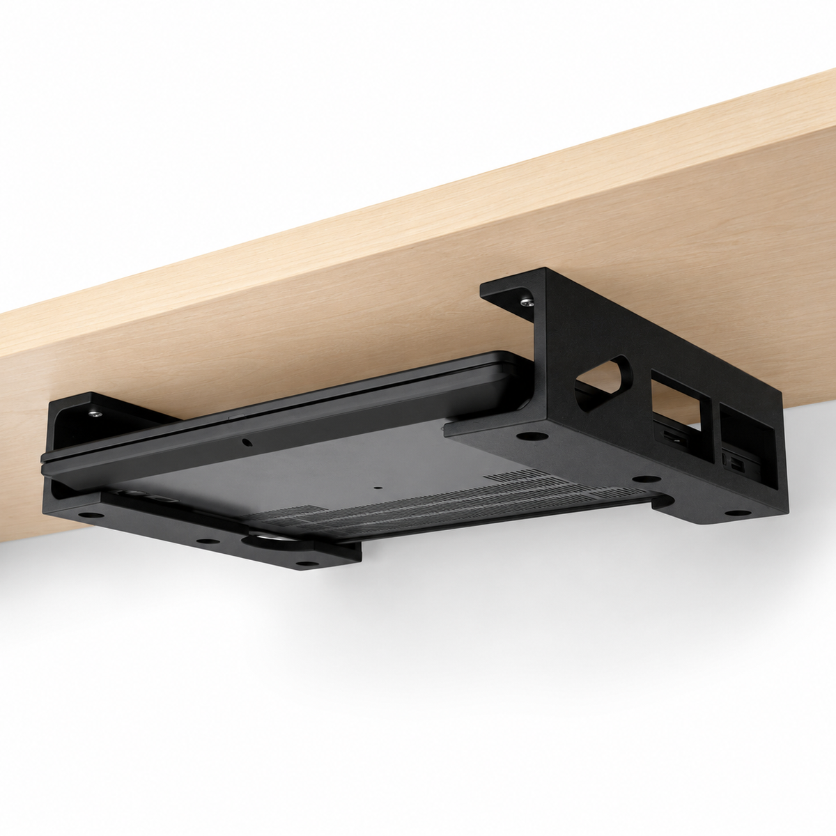 Supporto Universale per Laptop Sotto Scrivania | Porta Notebook Salvaspazio | Under Desk Laptop Mount | Staffa per PC Portatile
