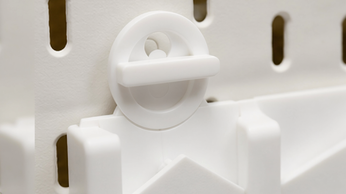 IKEA SKADIS Key Holder, Pegboard Key Organizer, White Wall Mounted Key Rack, Entryway Key Hook, SKADIS Compatible Accessory