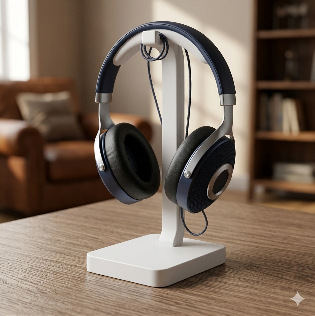 Supporto Cuffie da Scrivania Minimalista | Headphone Stand | Accessorio Gaming e Ufficio Moderno