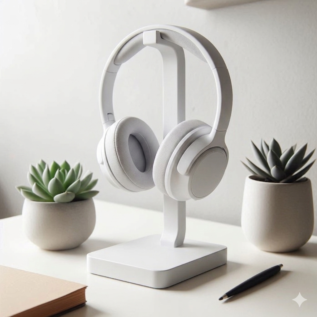 Supporto Cuffie da Scrivania Minimalista | Headphone Stand | Accessorio Gaming e Ufficio Moderno