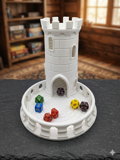 Torre Lanciadadi Medievale per Giochi di Ruolo | Dice Tower per D&D, Pathfinder, Giochi da Tavolo, Accessorio RPG, Collezionisti