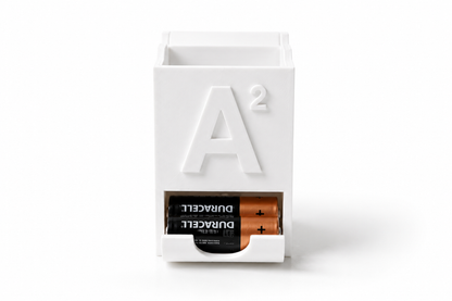 Porta Batterie da Muro AA AAA C | Organizzatore Batterie Stampato in 3D | Dispenser Batterie Salvaspazio | Battery Holder Wall Mount