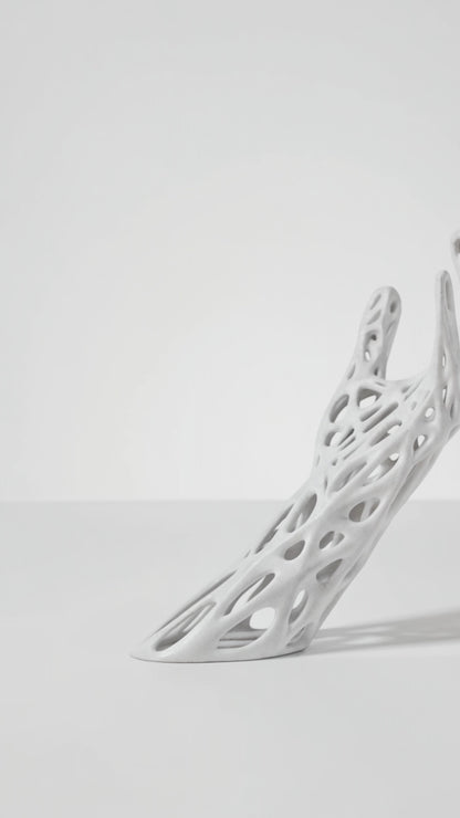 Portabottiglie Sospeso Moderno | Supporto Bottiglia Vino Design Organico | Decorazione Cucina e Soggiorno | Regalo per Amanti del Vino