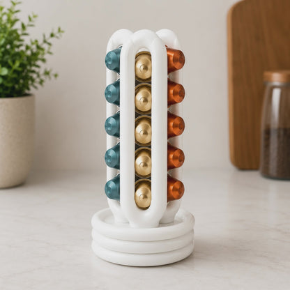 Porta Capsule Nespresso Original Verticale | Organizer Salvaspazio da Tavolo | Supporto Capsule Caffè Stampato in 3D | Coffee Pod Holder